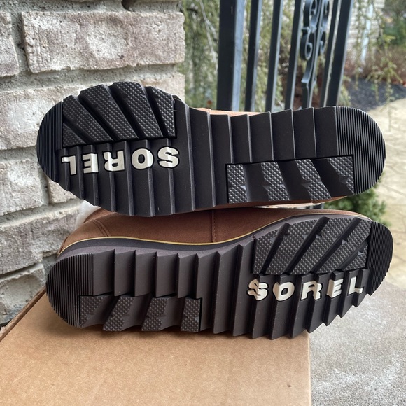 SOREL HARLOW LACE COZY US 7 Women's Outdoor Ankle Boot Suede Brown New - Picture 8 of 9